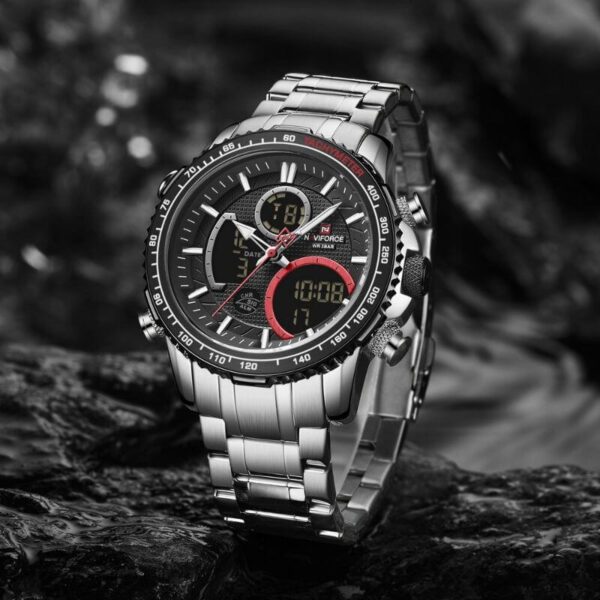 Naviforce 9182 Multi-Function Digital/Analog Watch For Men - Image 4