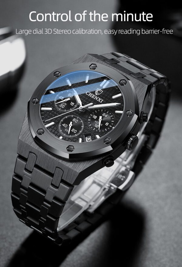 HENXI Fashion Business Mens Watches - Image 2