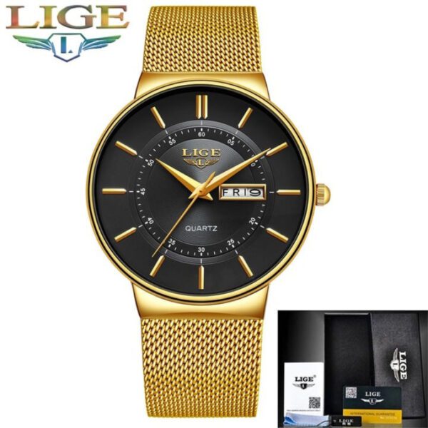LIGE 9949 Quartz Watch For Men - Image 4