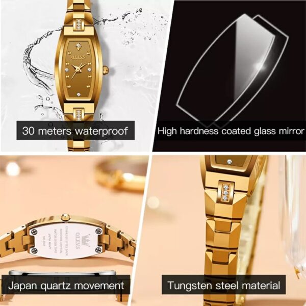 OLEVS 5501 Quartz bracelets stainless steel Watch For Women - Image 4
