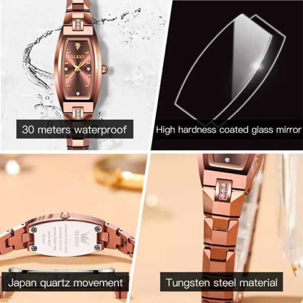OLEVS 5501 Quartz bracelets stainless steel Watch For Women - Image 3