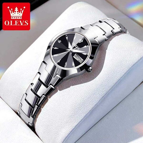 Olevs 8697 Quartz Tungsten Steel Watch For Women’s