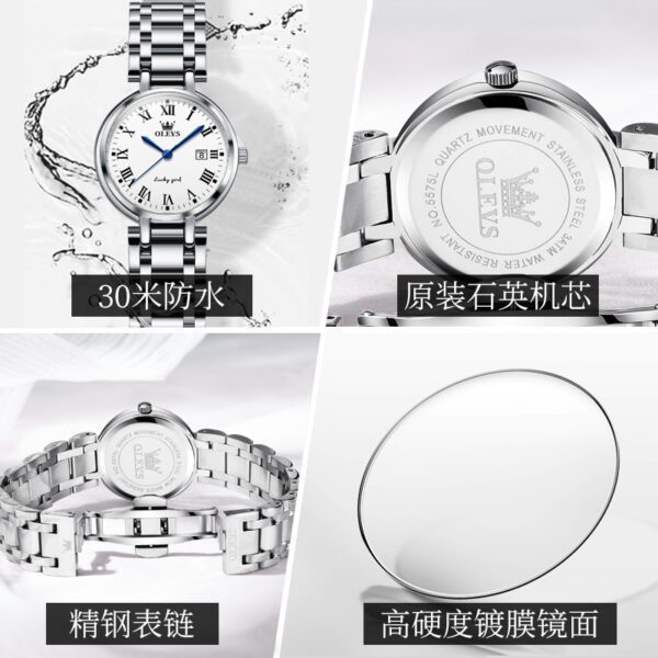 OLEVS 5575 Quartz Luxury Watch For Women - Image 4