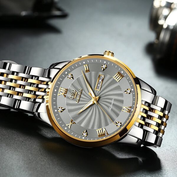 OLEVS 6630 Mechanical Automatic Business Stainless Steel watch For Men - Image 5