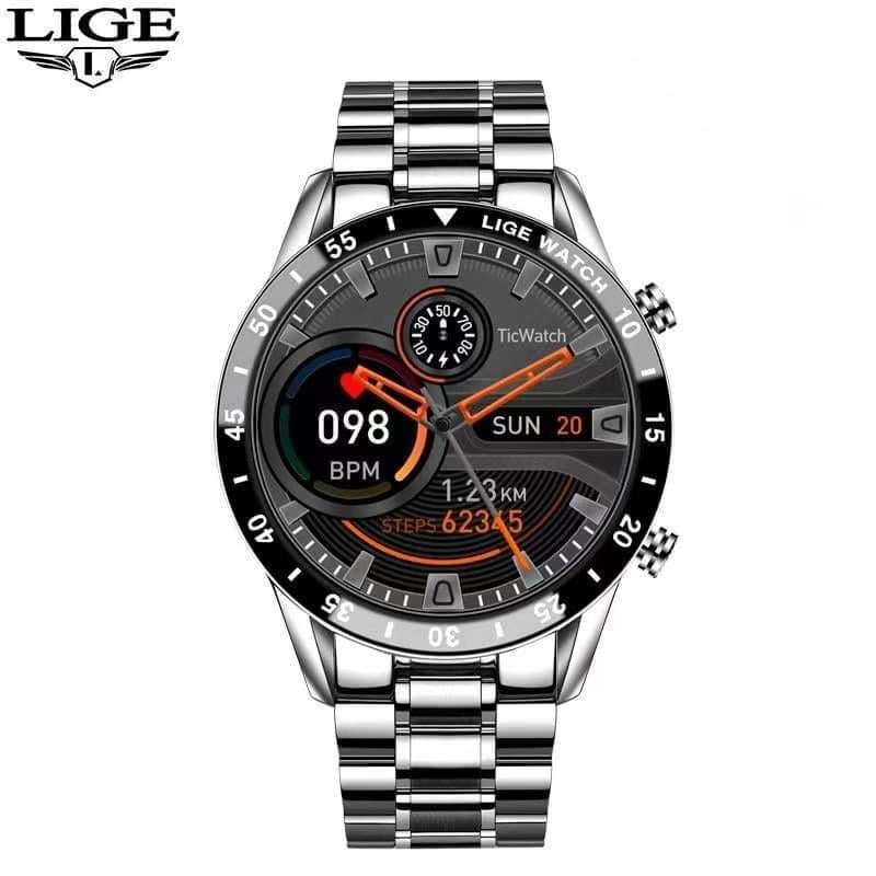LIGE Bluetooth Call Blood Pressure Heart Rate Monitoring Multifunctional Sports Smart watch - Image 3