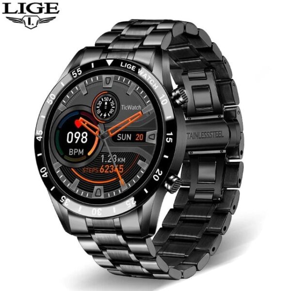 LIGE Bluetooth Call Blood Pressure Heart Rate Monitoring Multifunctional Sports  Smart watch - Image 4