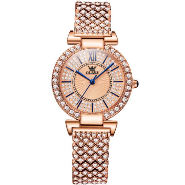 OLEVS 9942 Full Diamond Luxury Brand Watch For Women - Image 4