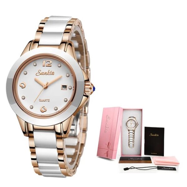 SUNKTA 6615 Quartz Luxury Watch for Women - Image 3