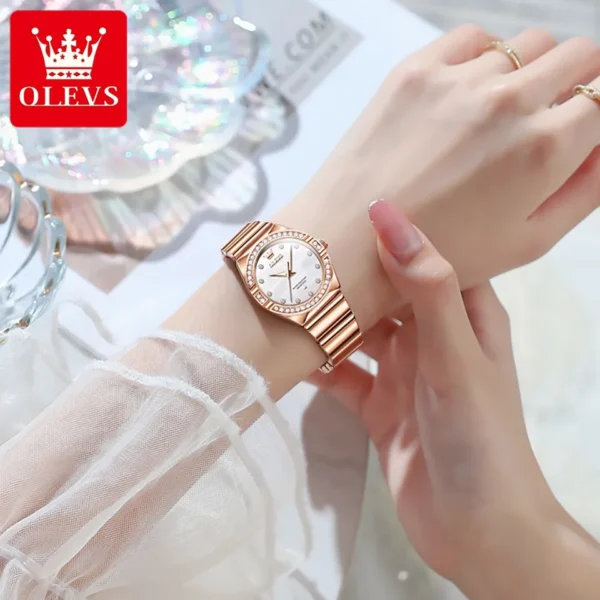 Olevs 9975 Quartz stainless steel watch for woman - Image 3