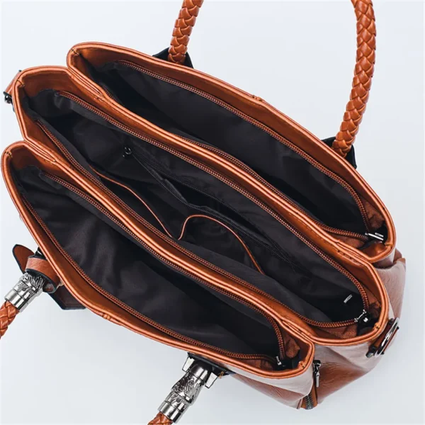High Quality Leather Women Bags Designer Shoulder Crossbody Bags - Image 4