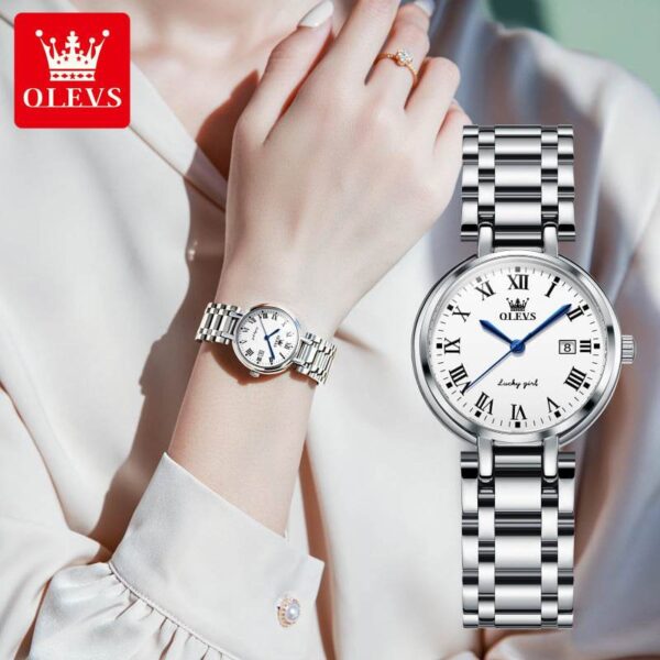 OLEVS 5575 Quartz Luxury Watch For Women - Image 6