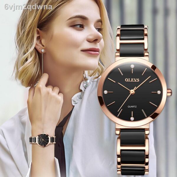 OLEVS 5877 Quartz Stainless Steel Watch For Women - Image 5