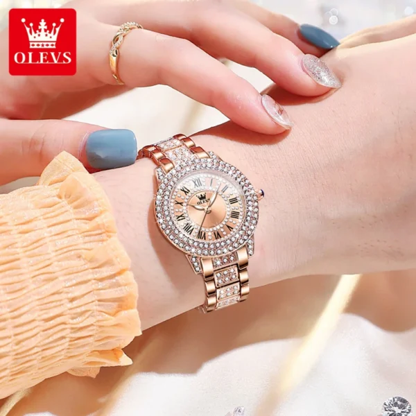 Olevs 9943 Quartz Watch For Women - Image 4