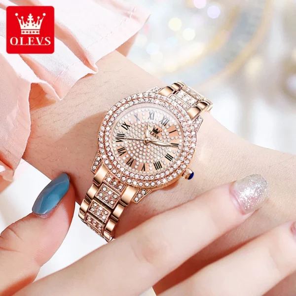 Olevs 9943 Quartz Watch For Women - Image 5