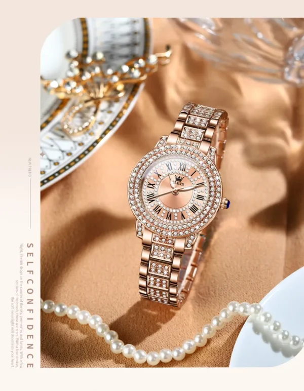 Olevs 9943 Quartz Watch For Women - Image 5
