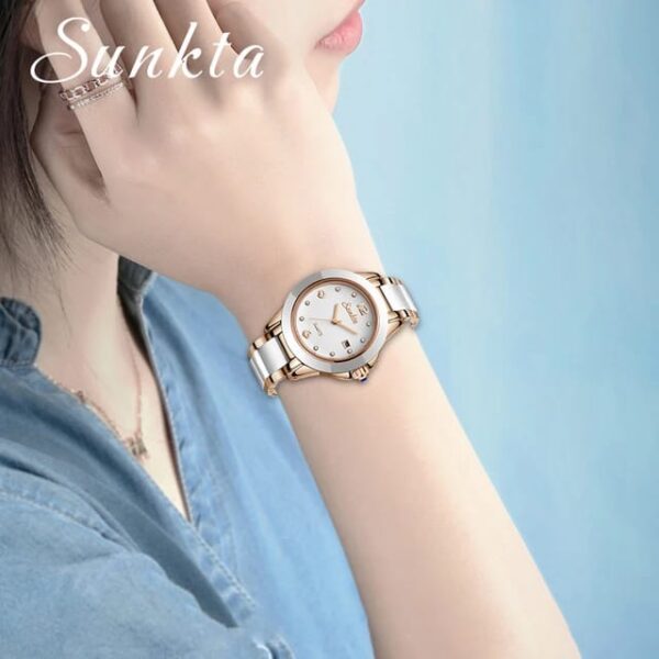 SUNKTA 6615 Quartz Luxury Watch for Women - Image 5