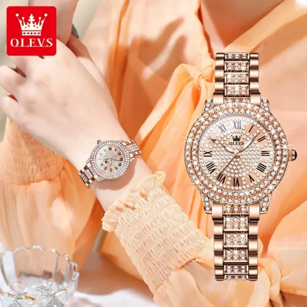 Olevs 9943 Quartz Watch For Women - Image 3
