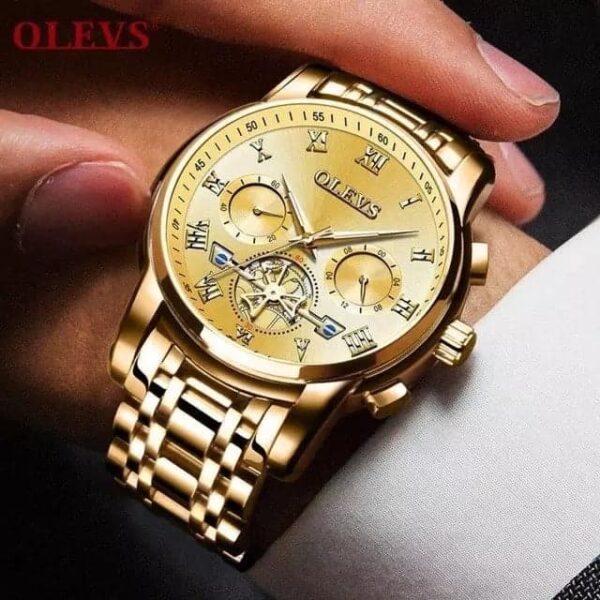 OLEVS 2859 Quartz Stainless Steel Watch For Men - Image 2