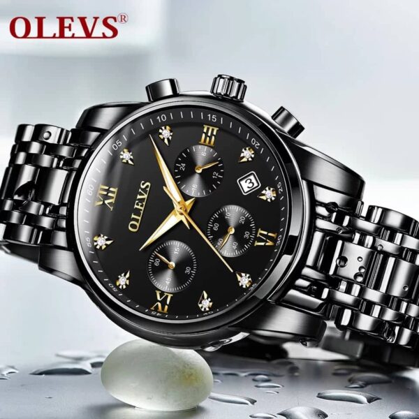 OLEVS 2858 Quartz Stainless Steel Watch for Men’s - Image 3