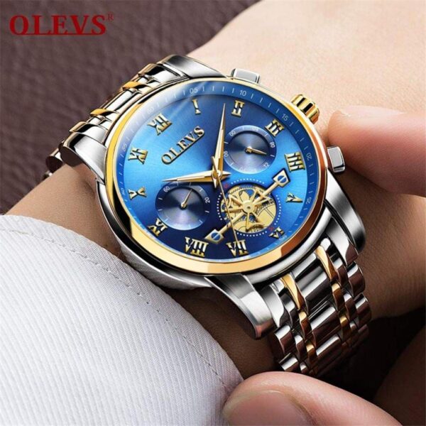 OLEVS 2859 Quartz Stainless Steel Watch For Men - Image 3