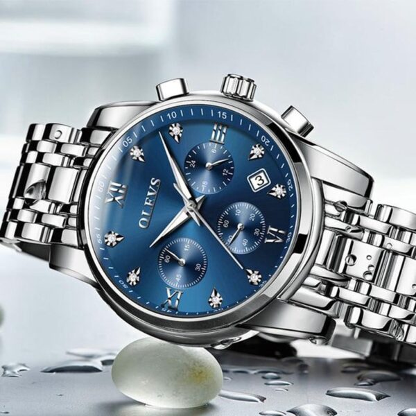 OLEVS 2858 Quartz Stainless Steel Watch for Men’s - Image 4