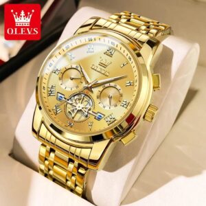 OLEVS 2859 Quartz Stainless Steel Watch For Men