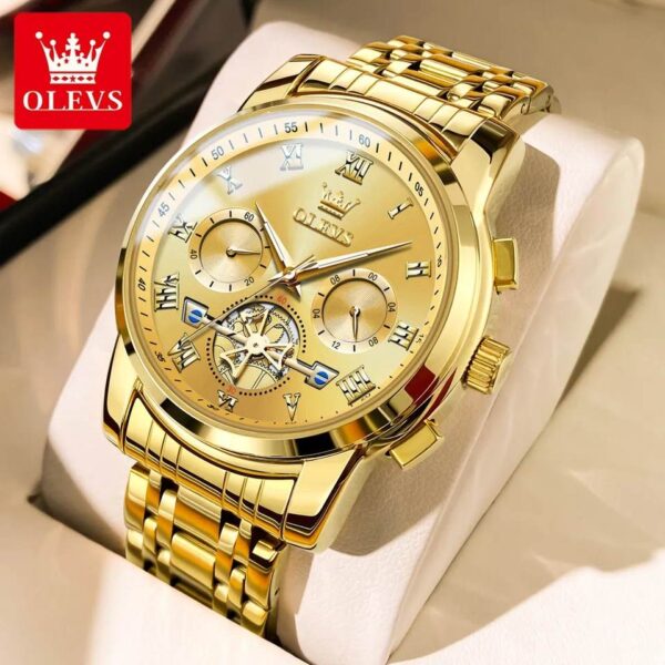 OLEVS 2859 Quartz Stainless Steel Watch For Men