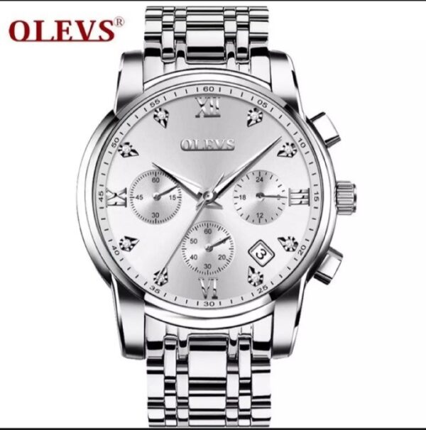 OLEVS 2858 Quartz Stainless Steel Watch for Men’s