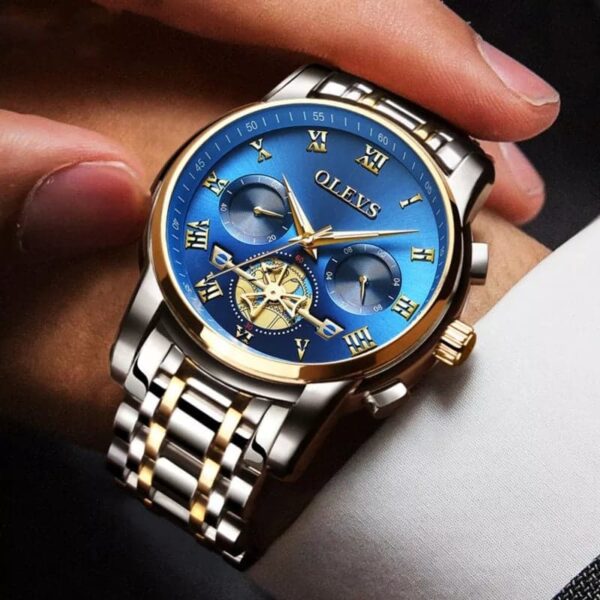 OLEVS 2859 Quartz Stainless Steel Watch For Men - Image 4