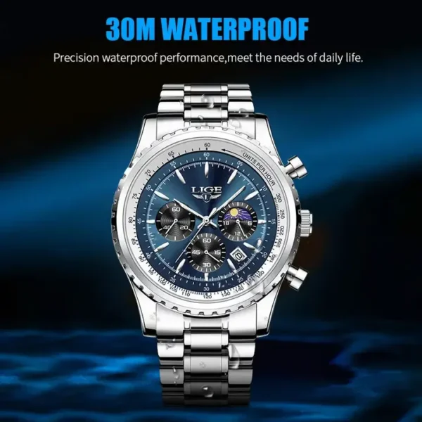 LIGE 8989 Fashion Men Watch - Image 3