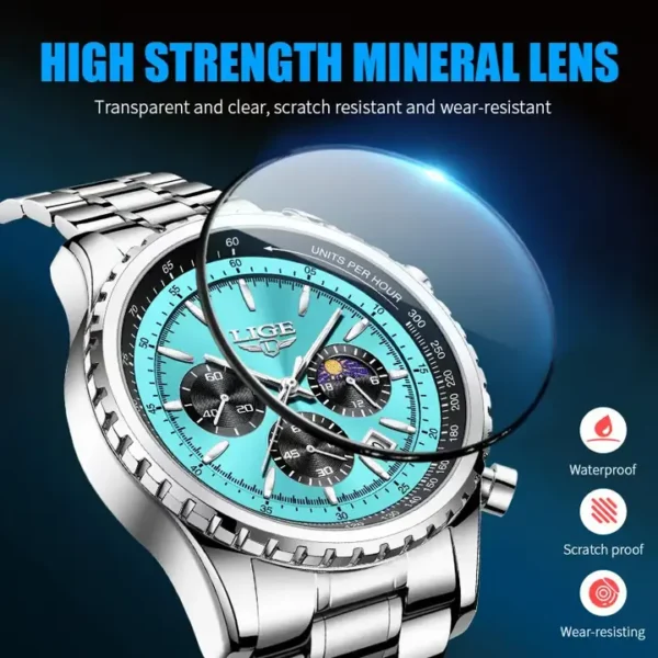 LIGE 8989 Fashion Men Watch - Image 4