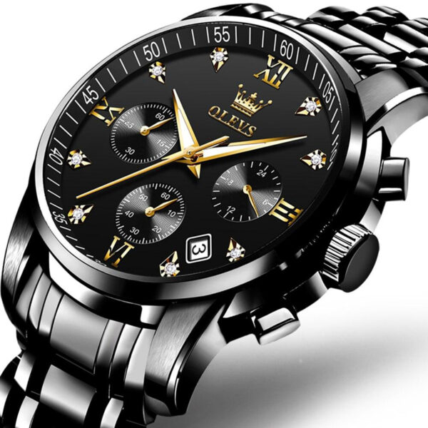 OLEVS 2858 Quartz Stainless Steel Watch for Men’s - Image 4