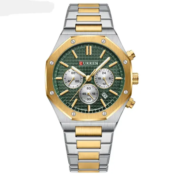 Curren 8440 Stainless Steel Chronograph Luxury Watch For Men - Image 3
