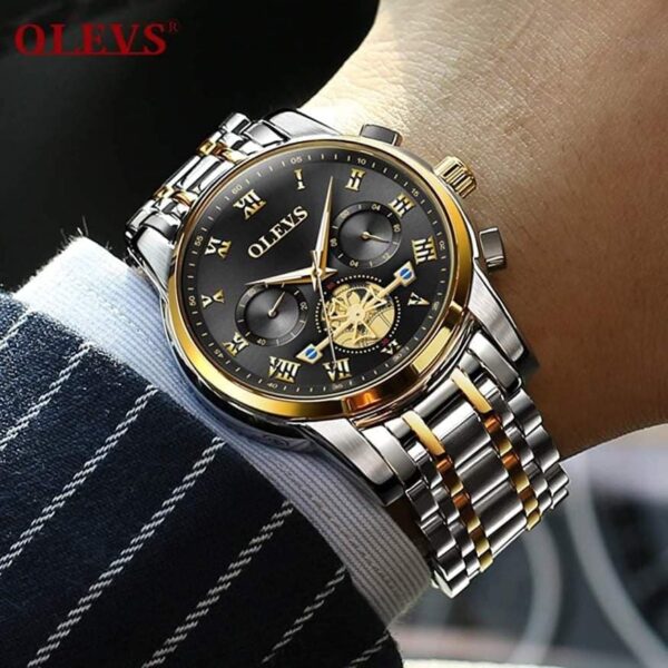 OLEVS 2859 Quartz Stainless Steel Watch For Men - Image 5