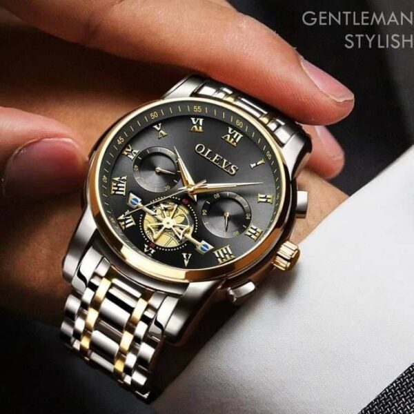 OLEVS 2859 Quartz Stainless Steel Watch For Men - Image 6
