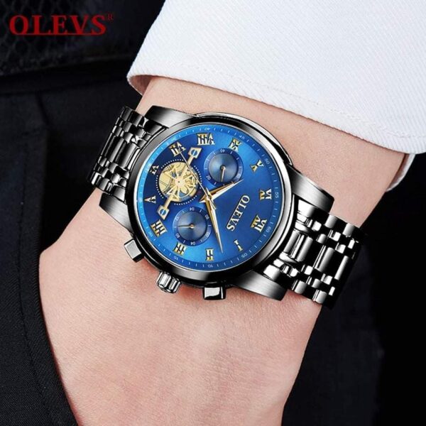 OLEVS 2859 Quartz Stainless Steel Watch For Men - Image 3