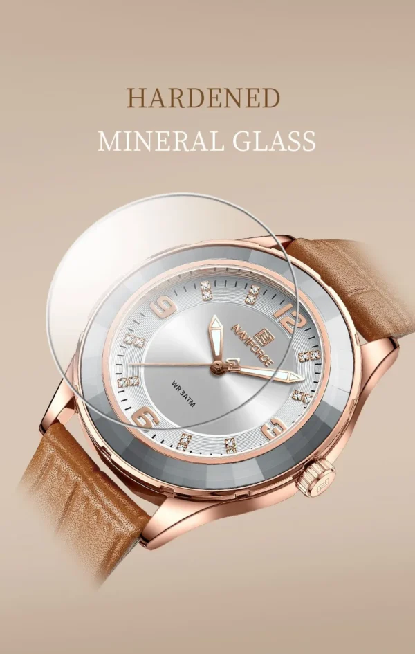 NAVIFORCE 5040 Quartz Watch For Female - Image 3