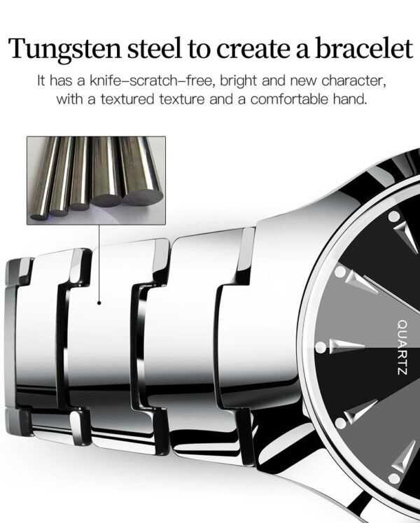 OLEVS 8697 Tungsten Steel Quartz Watch for Men - Image 5