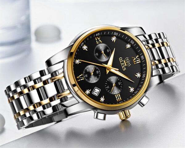 OLEVS 2858 Quartz Stainless Steel Watch for Men’s - Image 4