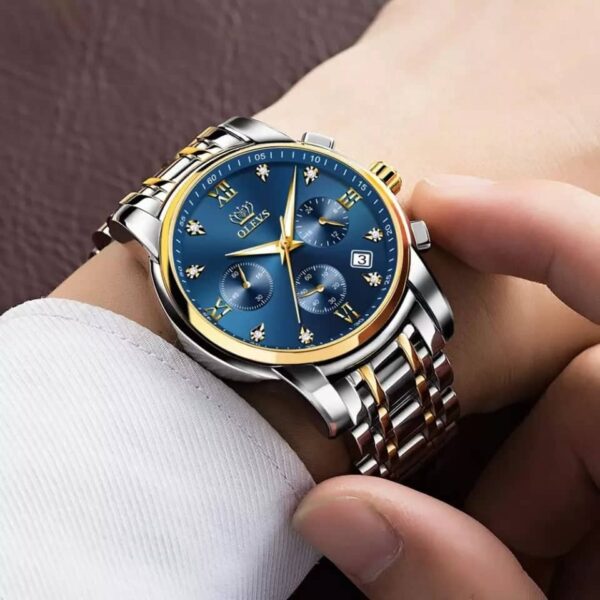 OLEVS 2858 Quartz Stainless Steel Watch for Men’s - Image 2