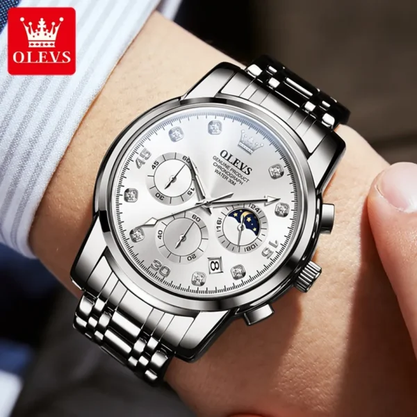 OLEVS 2889 Quartz Chronograph Watch for Men - Image 3