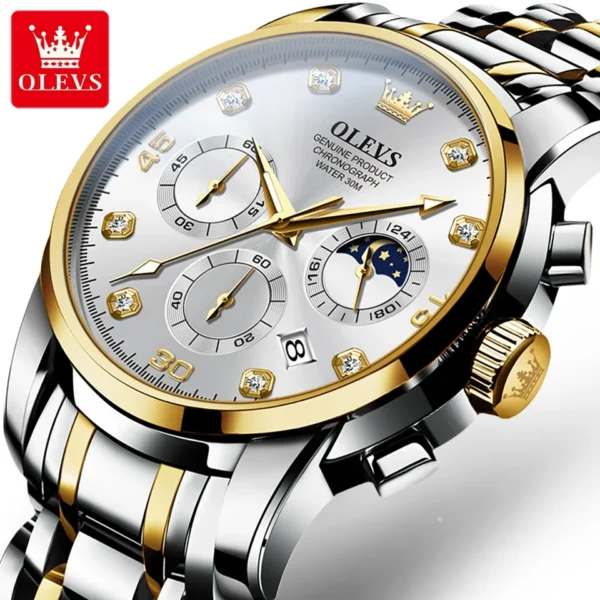 OLEVS 2889 Quartz Chronograph Watch for Men - Image 2