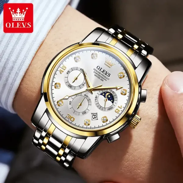 OLEVS 2889 Quartz Chronograph Watch for Men - Image 4
