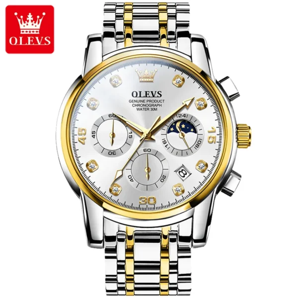 OLEVS 2889 Quartz Chronograph Watch for Men - Image 3