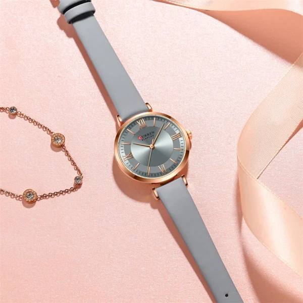 Curren 9079 Pu Leather  Women's Wrist Watches - Image 4