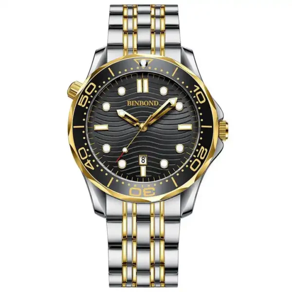 BINBOND 2820 Stainless Steel Quartz watch For Men - Image 4