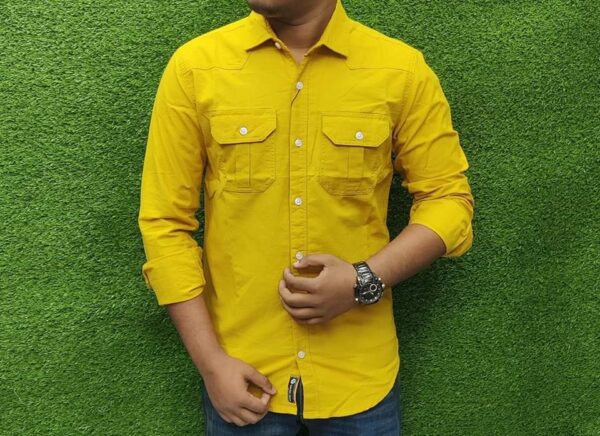 Premium Quality Double Pocket Full Sleeve Shirt for Men