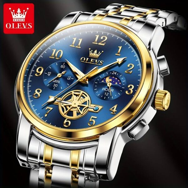 OLEVS 2900 Luxury Fashion New Model Quartz Watch For Men - Image 4