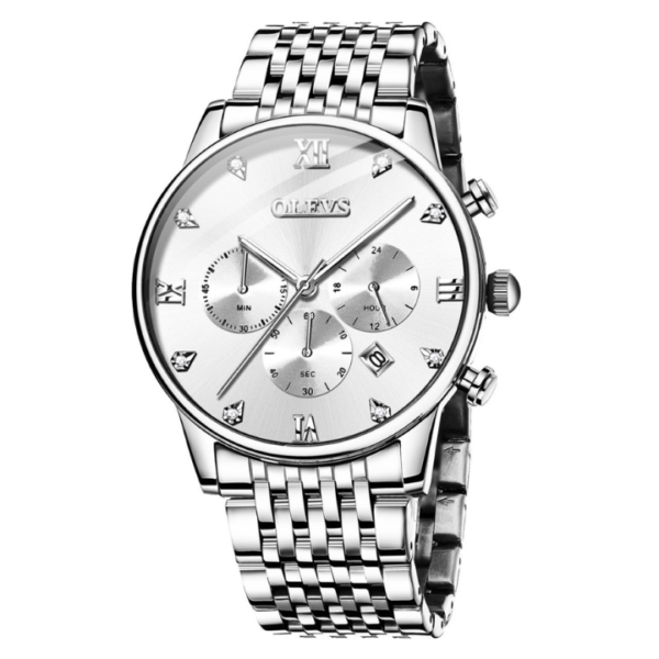 OLEVS 2868 Stainless Steel Chronograph Watch For Men