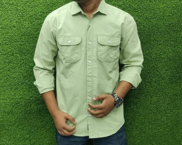 Premium Quality Double Pocket Full Sleeve Shirt for Men